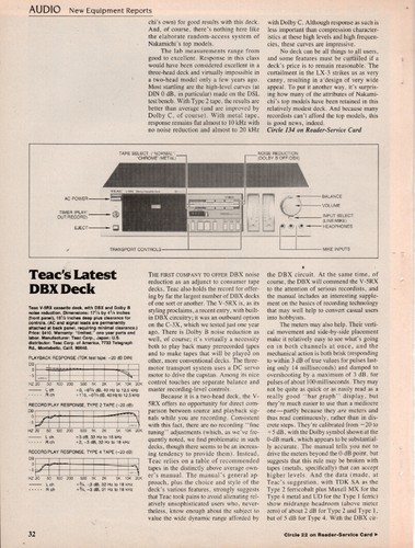 Teac 5rx cassette deck - v-5rx,
